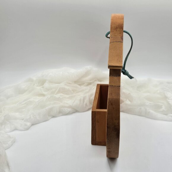 Vintage Hand-Painted Wooden Duck Letter Holder | Farmhouse Rustic Mail Organizer - Picture 3 of 14